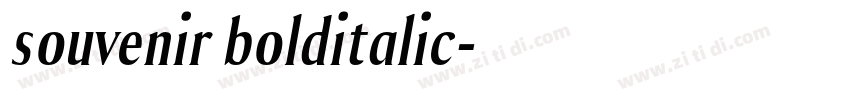 souvenir bolditalic字体转换 souvenir bolditalic字体转换